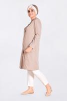 Hijab clothing POWDER CREW NECK TRENCH COAT WITH POCKET 1299 