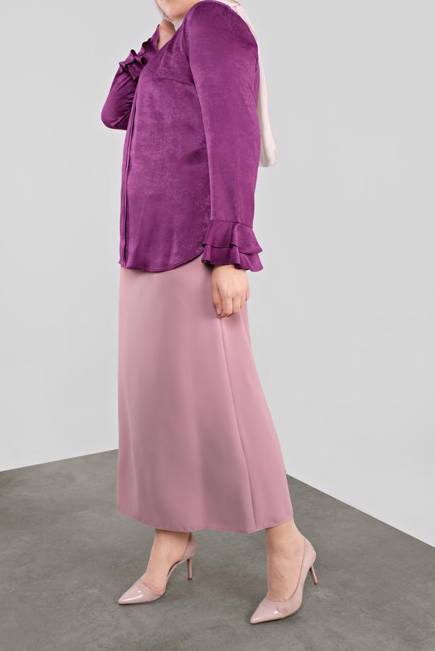 Vêtements hijab POURPRE T 20039 ALVİNA NELLA BLUZ 44/48 TEK42 - TRENDTESETTÜR