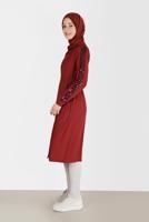 Tesettür giyim BORDO ALVİNA PUL PAYET DETAYLI GİY ÇIK 40641 