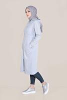 Tesettür giyim MAVİ ALVİNA FİLE DETAYLI GİY ÇIK 40666