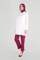 Tesettür giyim FUŞYA T 70084 ALVİNA STİL 8563 PANTOLON 40/48 TEK38