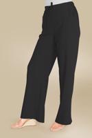 Tesettür giyim SİYAH ALVİNA BELİ BAĞCIKLI SALAŞ PANTOLON 70088 