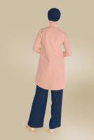 Tesettür giyim LACİVERT ALVİNA BELİ BAĞCIKLI SALAŞ PANTOLON 70088 