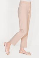 Tesettür giyim BEJ ALVİNA ARA BEL CEPLİ PANTOLON 70089 