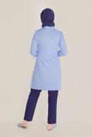 Tesettür giyim LACİVERT ALVİNA ARA BEL CEPLİ PANTOLON 70089 