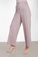 Tesettür giyim KAHVE ALVİNA ARA BEL GENİŞ PAÇA PANTOLON 7545 