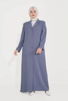 Vêtements hijab GRIS ALVİNA BRODERIE DÉTAIL COL CLASSIQUE FINITION 10222