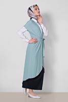 Vêtements hijab BLEU ALVINA GILET CEINTURE T 4241