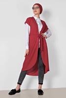 Vêtements hijab ROUGE ALVINA GILET CEINTURE T 4241