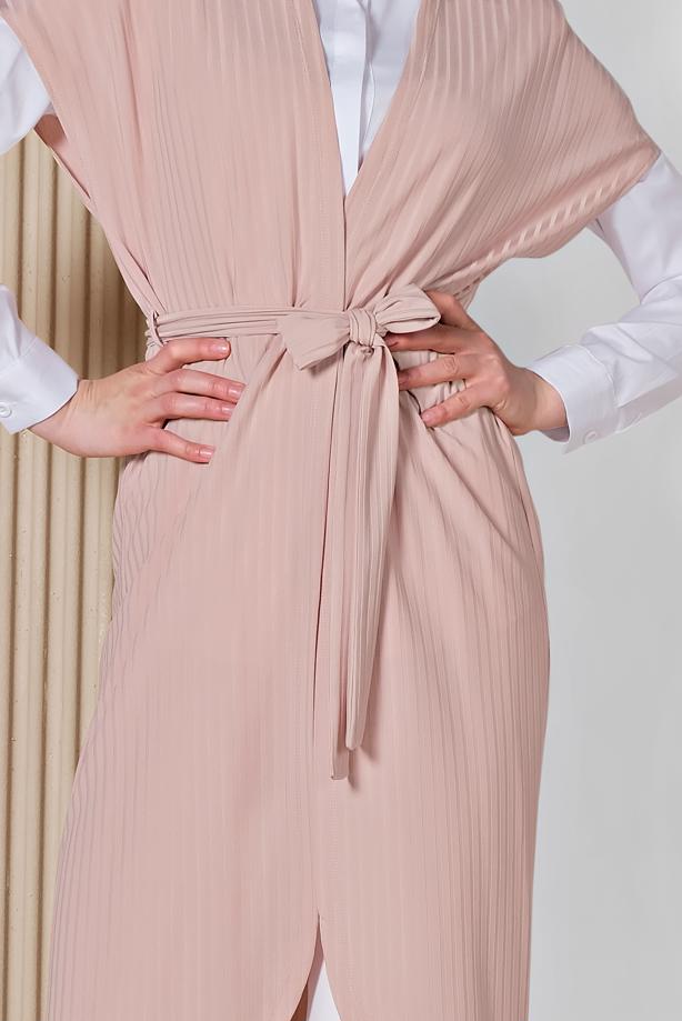 Vêtements hijab POUDRE ALVINA GILET CEINTURE T 4241 - TRENDTESETTÜR