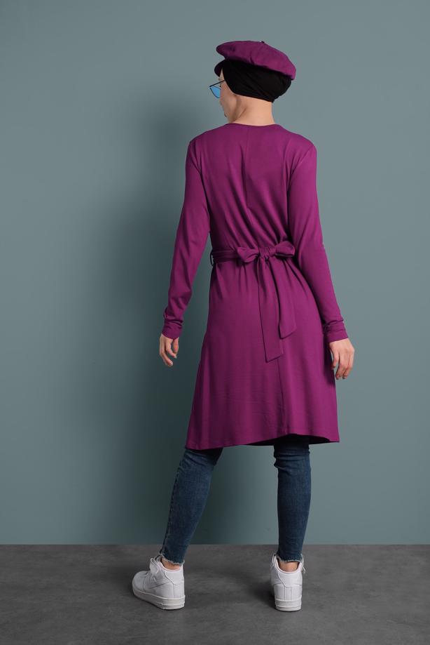 Hijab clothing PURPLE ALVINA CROSS-OVER TUNIC T 40321 - TRENDTESETTÜR