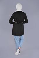 Hijab clothing BLACK ALVINA DOUBLE BREASTED BUTTONED JACKET T 41451