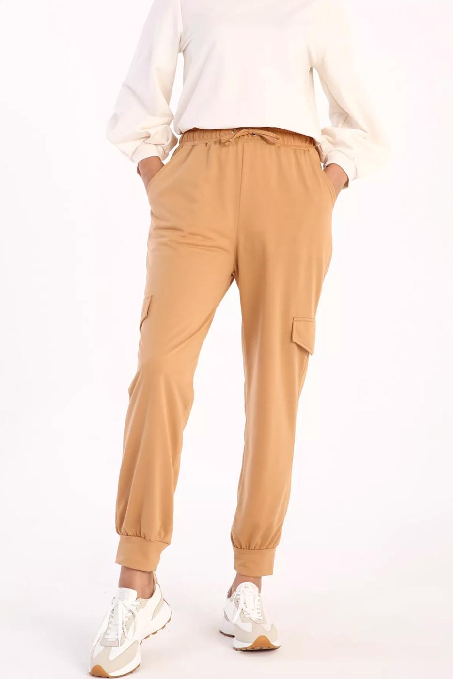 Vêtements hijab BRUN PANTALON DE SURVÊTEMENT CARGO AVEC POCHES 51037
