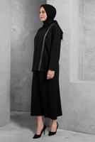 Vêtements hijab NOIR ALVINA COSTUME À JUPE T 20186