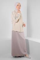 Vêtements hijab BEIGE ALVINA BLOUSE GRANDE TAILLE T 20240