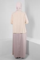 Vêtements hijab BEIGE ALVINA BLOUSE GRANDE TAILLE T 20240
