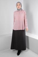 Vêtements hijab POUDRE ALVINA BLOUSE GRANDE TAILLE T 20240