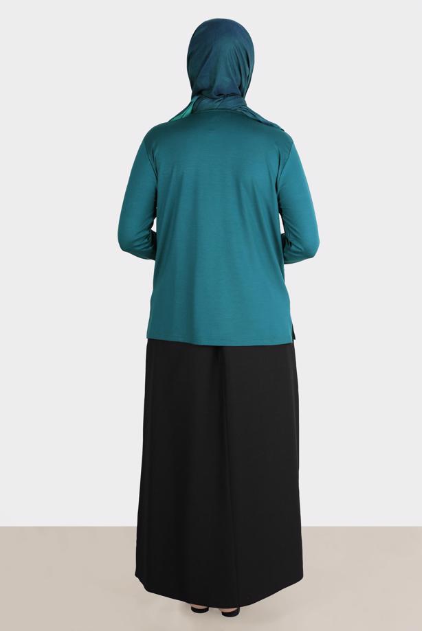 Vêtements hijab BLEU ALVINA BLOUSE GRANDE TAILLE T 20251 - TRENDTESETTÜR