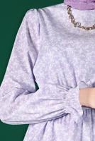 Hijab clothing PURPLE ALVINA FLOWER PATTERNED BLOUSE T 42888