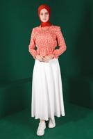 Hijab clothing CORAL ALVINA FLOWER PATTERNED BLOUSE T 42888