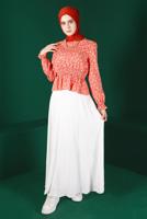 Hijab clothing CORAL ALVINA FLOWER PATTERNED BLOUSE T 42888
