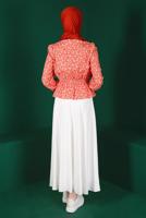 Hijab clothing CORAL ALVINA FLOWER PATTERNED BLOUSE T 42888