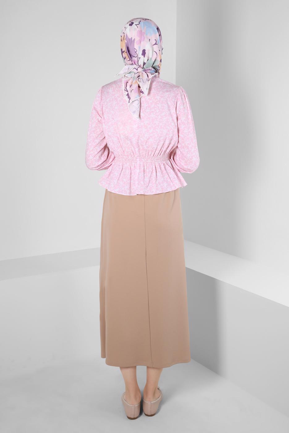 Hijab clothing POWDER ALVINA FLOWER PATTERNED BLOUSE T 42888