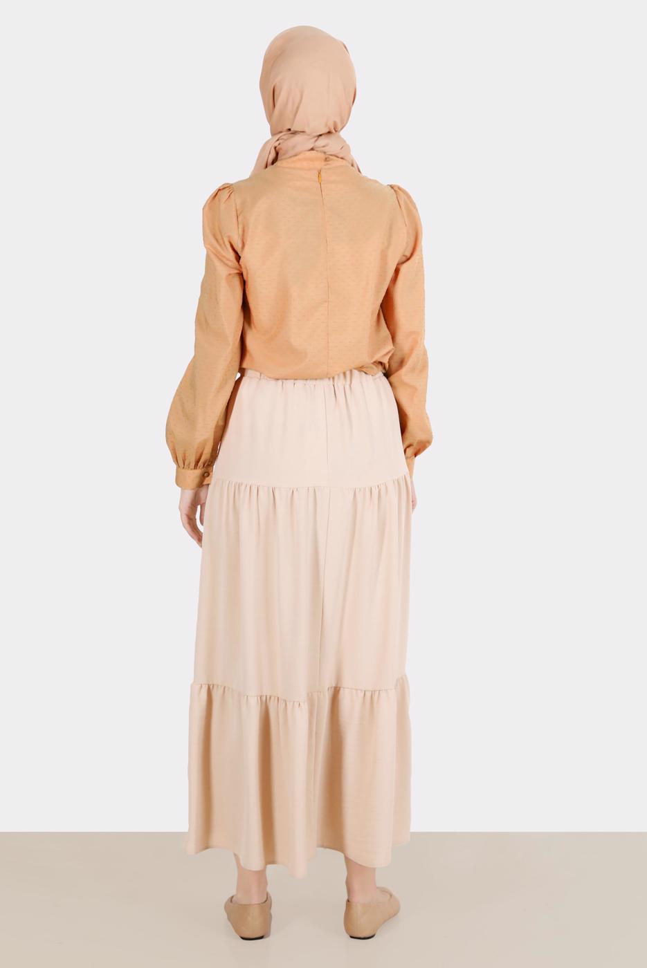 Hijab clothing ORANGE ALVINA TIE DETAILED BLOUSE T 42925