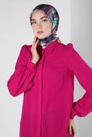 Hijab clothing FUCHSIA ALVINA SHIRT COLLAR BLOUSE T 42926