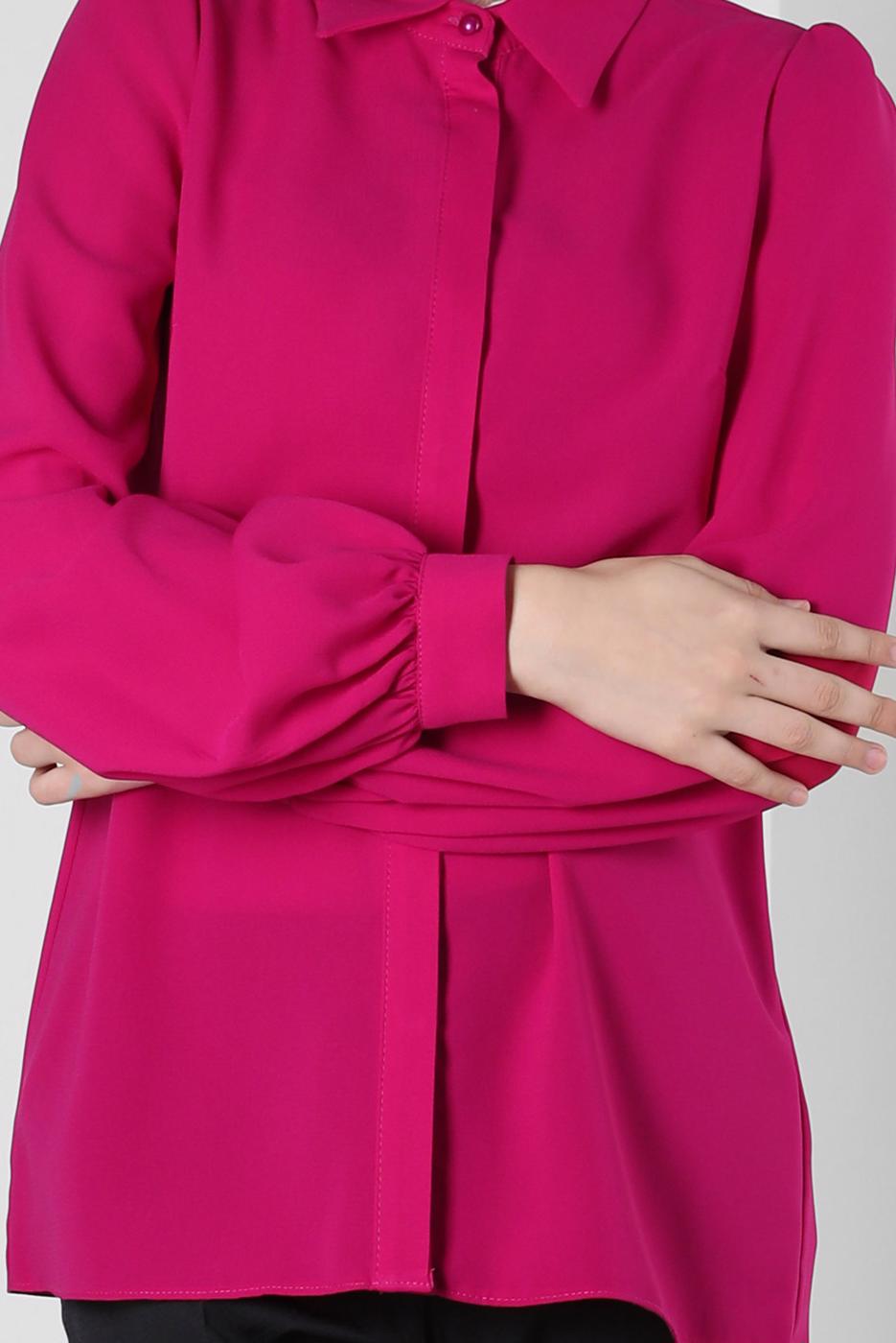 Hijab clothing FUCHSIA ALVINA SHIRT COLLAR BLOUSE T 42926