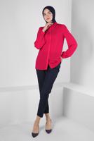 Hijab clothing FUCHSIA ALVINA SHIRT COLLAR BLOUSE T 42926
