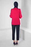 Hijab clothing FUCHSIA ALVINA SHIRT COLLAR BLOUSE T 42926