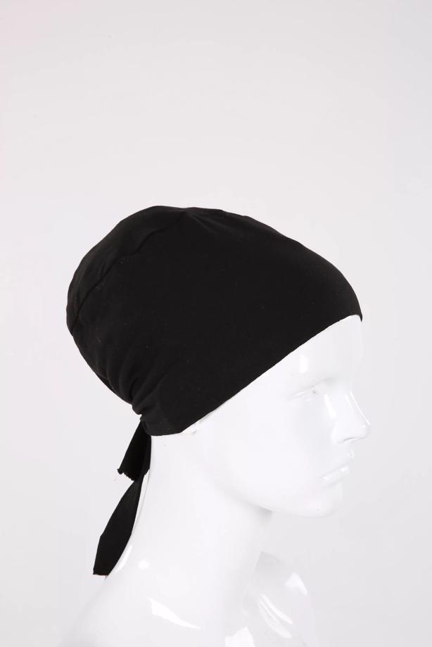 Vêtements hijab NOIR BONNET SANS SOUDURE 10260 - TRENDTESETTÜR