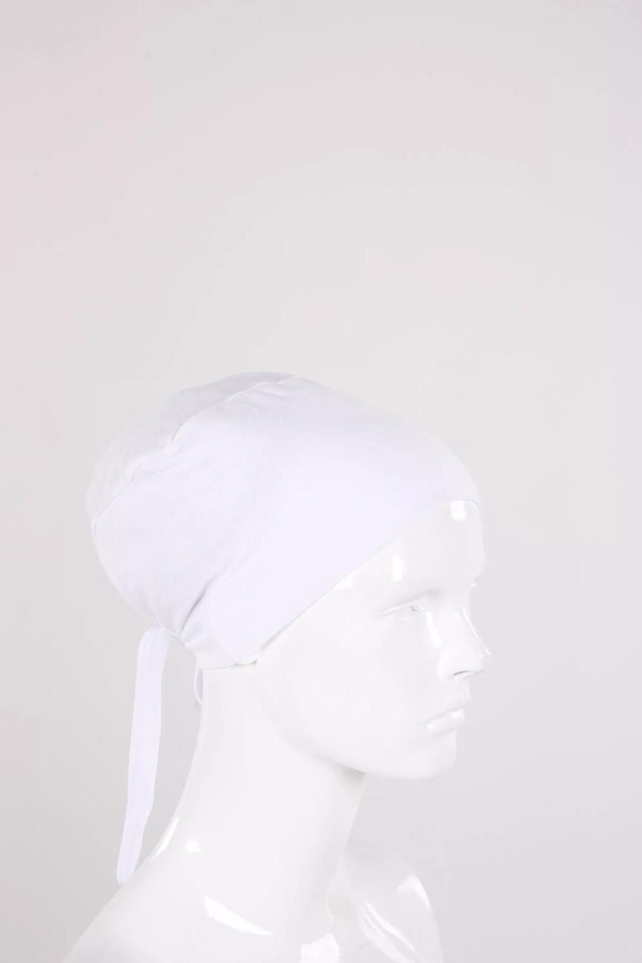 Hijab clothing WHITE SEAMLESS BONNET 10260