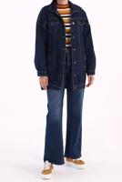 Tesettür giyim MAVİ CEPLİ DENİM CEKET 30024 