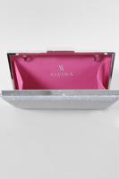 Tesettür giyim GÜMÜŞ ALVİNA ABİYE ÇANTA 035 