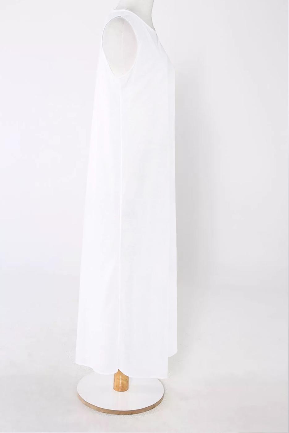 Tesettür giyim BEYAZ ELBİSE ASTARI 2000  