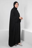 Hijab clothing BLACK ALVINA PLUS SIZE DRESS T 20222