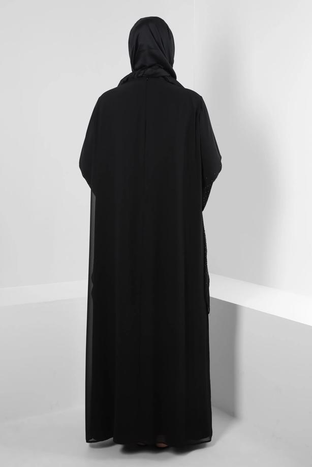 Vêtements hijab NOIR ALVINA ROBE GRANDE TAILLE T 20222 - TRENDTESETTÜR