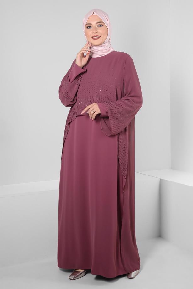 Vêtements hijab ROSE ALVINA ROBE GRANDE TAILLE T 20222 - TRENDTESETTÜR