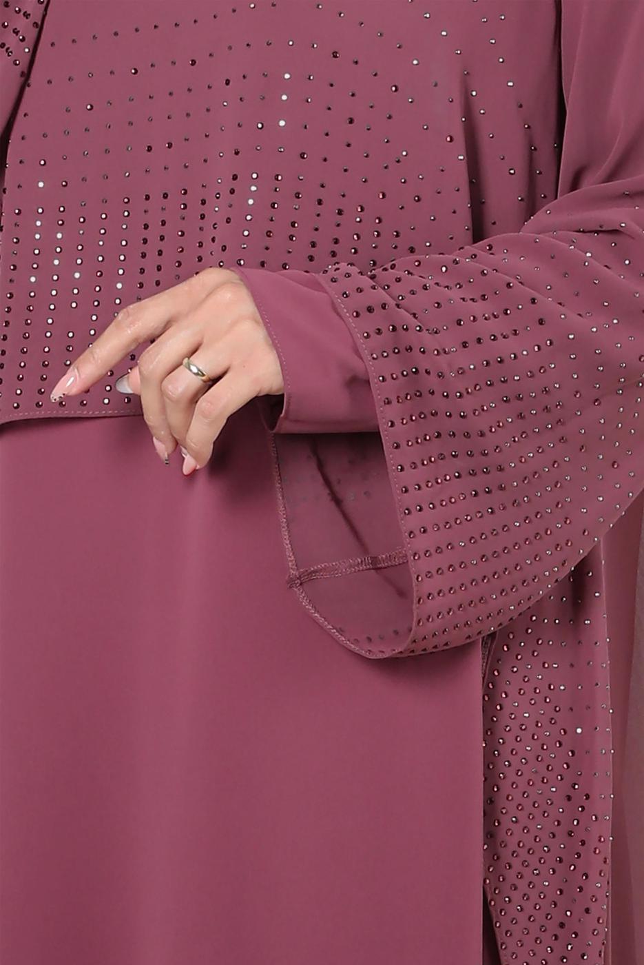 Hijab clothing PINK ALVINA PLUS SIZE DRESS T 20222