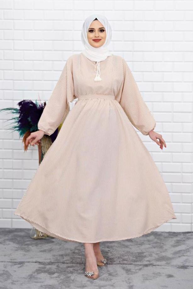 Vêtements hijab  STRIPED DRESS 4050  - TRENDTESETTÜR