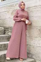 Vêtements hijab POUDRE SALOPETTE PLISSÉE À CEINTURE T 4073