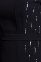 Tesettür giyim SİYAH ALVİNA TAŞ BASKILI TESETTÜR ELBİSE T 42886