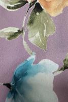 Tesettür giyim PEMBE ALVİNA DESENLİ KREP ELBİSE T 42889