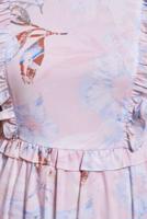 Tesettür giyim PEMBE ALVİNA DESENLİ TESETTÜR ELBİSE T 42905