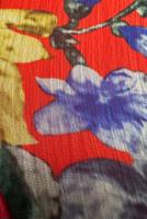 Tesettür giyim KIRMIZI ALVİNA ÇİÇEK DESENLİ ELBİSE 42913