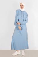 Tesettür giyim MAVİ ALVİNA ETEKLİ EŞOFMAN TAKIMI 42847