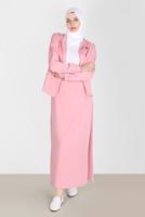 Tesettür giyim PUDRA ALVİNA KAPÜŞONLU ETEKLİ EŞOFMAN TAKIM 42848