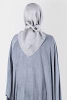 Tesettür giyim GRİ ALVİNA ÜÇİPLİK EFEKTLİ EŞARP T 8127